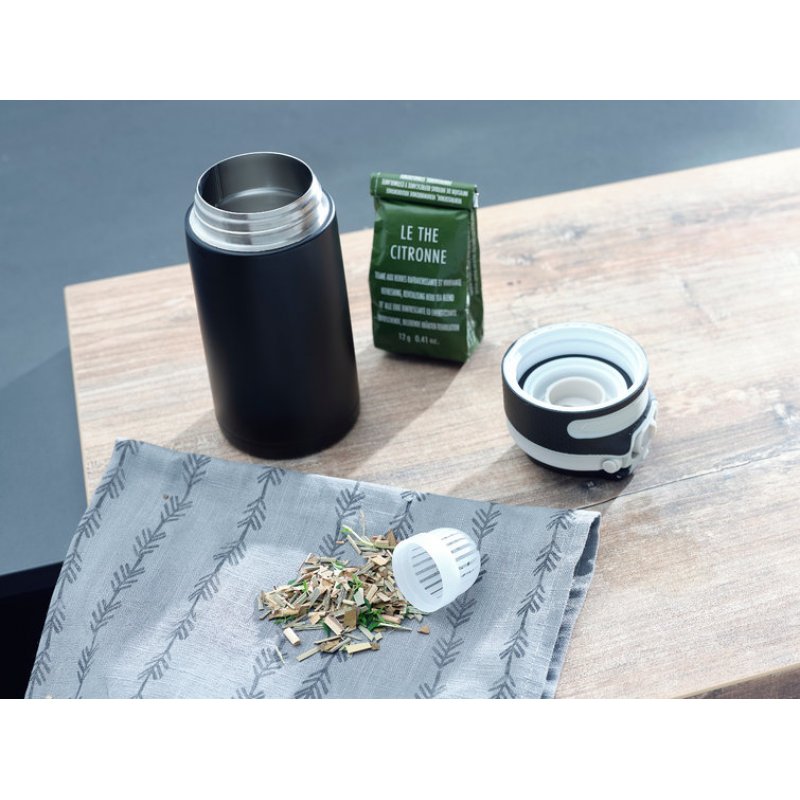 BORRACCIA FLIP ACCIAIO NERO 350ML