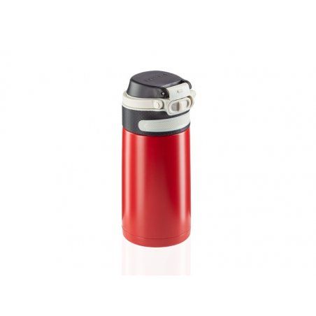 Leifheit 03245 thermos 350 ml Noir, Rouge Acier inoxydable