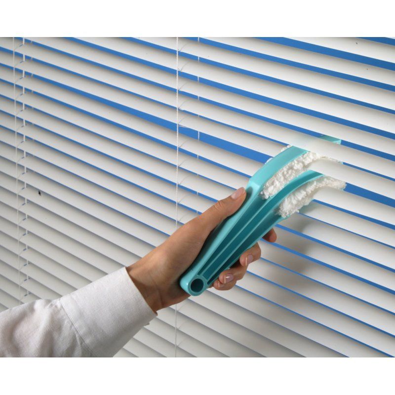 Leifheit 41316 brosse de nettoyage Microfibre Turquoise, Blanc