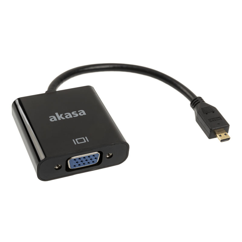 Akasa compatible Micro HDMI zu VGA Konverter Adapter