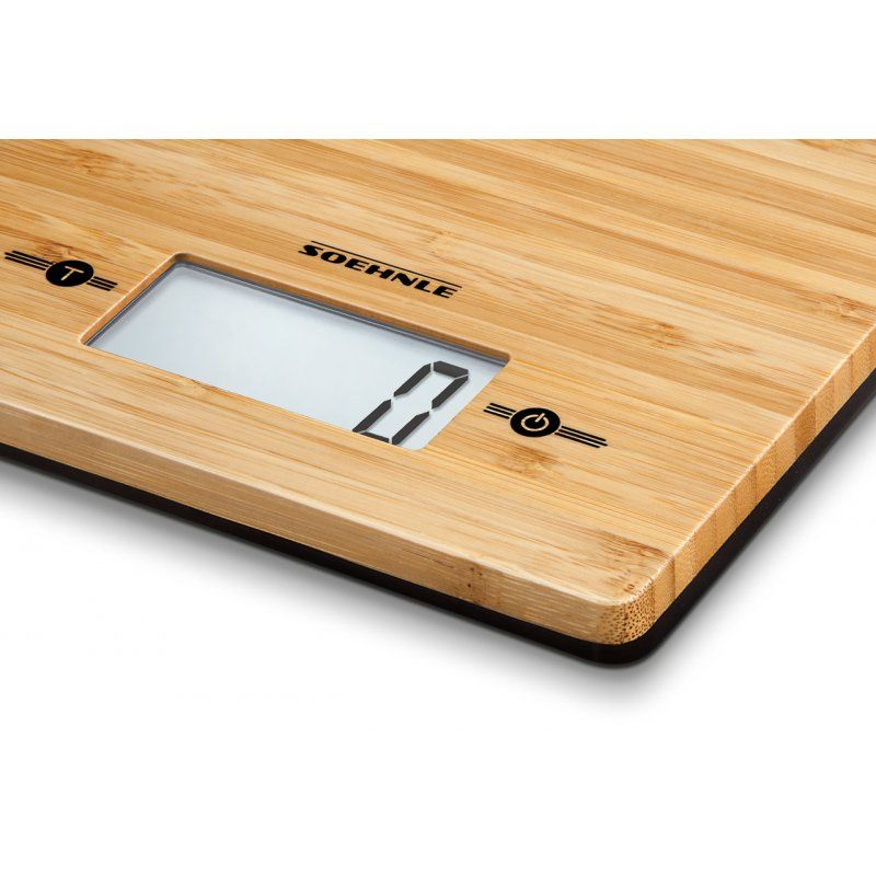 Soehnle Bamboo Countertop Rectangle Electronic kitchen scale