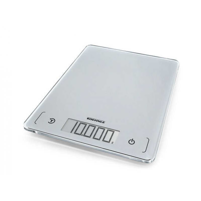 Soehnle Page Comfort 300 Slim Silver Countertop Square Electronic kitchen scale