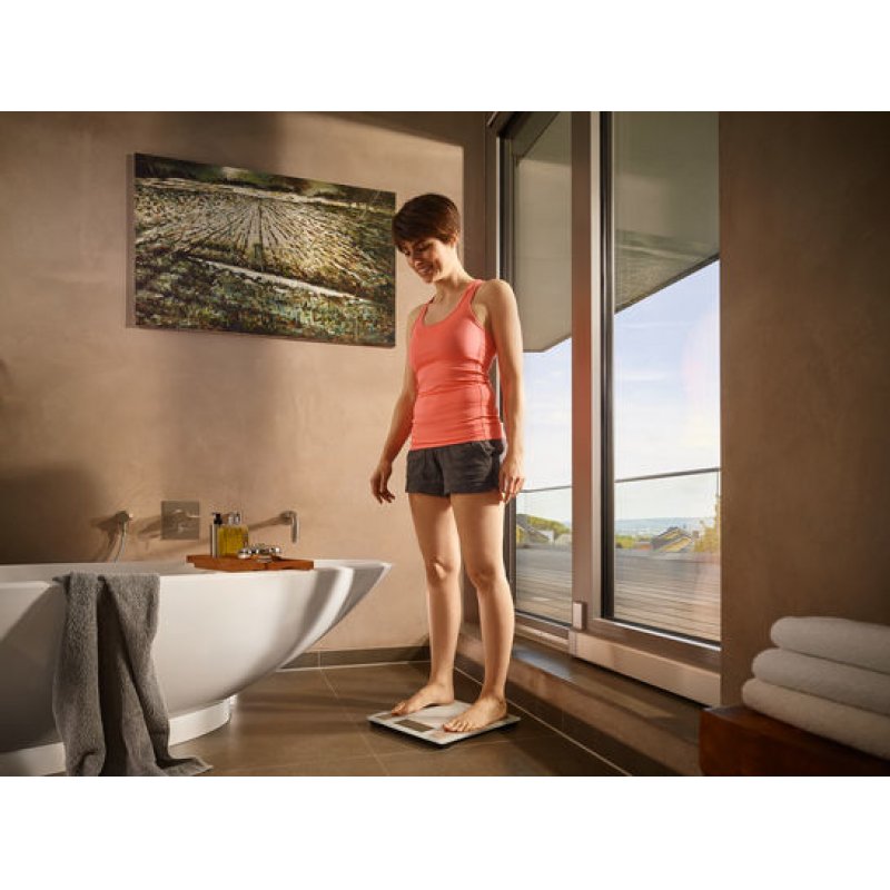 Soehnle Shape Sense Connect 100 Rectangle Argent Pèse-personne électronique