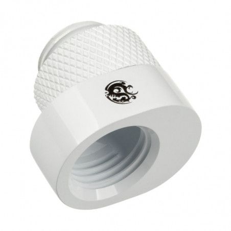 Bitspower X-Cross Adapter G1/4 Zoll AG auf G1/4 Zoll IG - 5mm Versatz, weiß