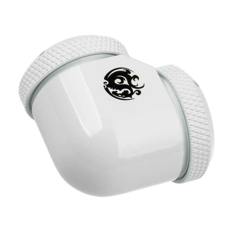 Bitspower Adapter 90 Grad 16mm AD Hardtube auf 16mm AD Hardtube - weiß