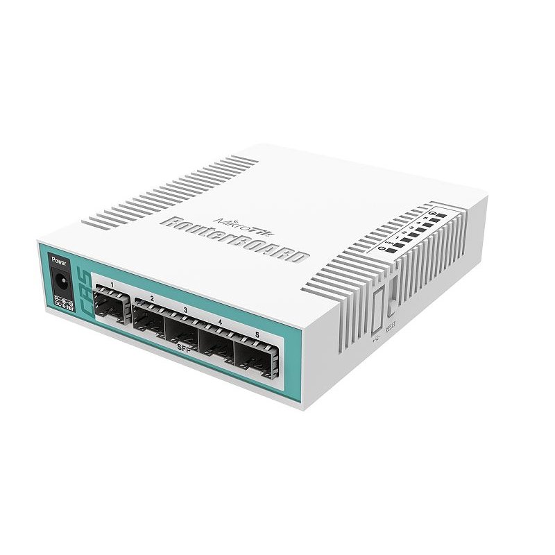 Mikrotik CRS106-1C-5S commutateur réseau Gigabit Ethernet (10/100/1000) Connexion Ethernet, supportant l'alimentation v