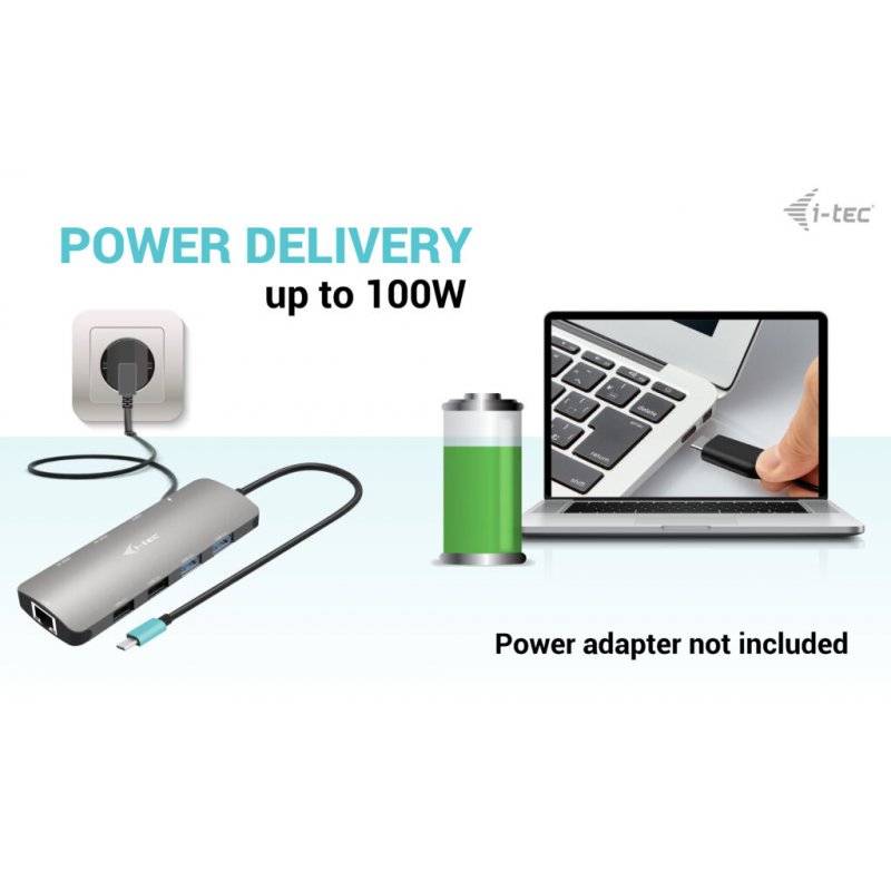 USB-C METAL NANO 2X HDMI DOCKING STATION + PD 100W