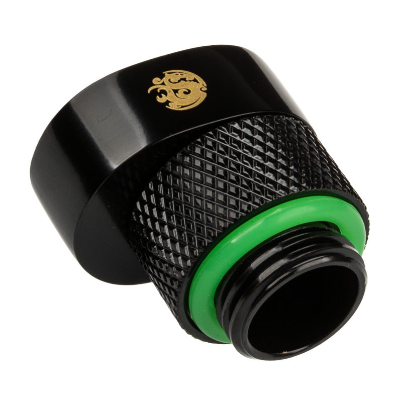 Bitspower X-Cross Adapter G1/4 Zoll AG auf G1/4 Zoll IG - 5mm Versatz, schwarz matt