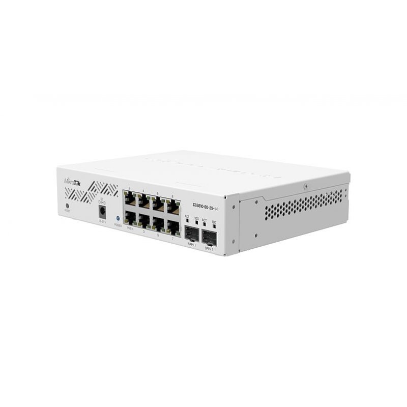Mikrotik CSS610-8G-2S+IN commutateur réseau Gigabit Ethernet (10/100/1000) Connexion Ethernet, supportant l'alimentatio