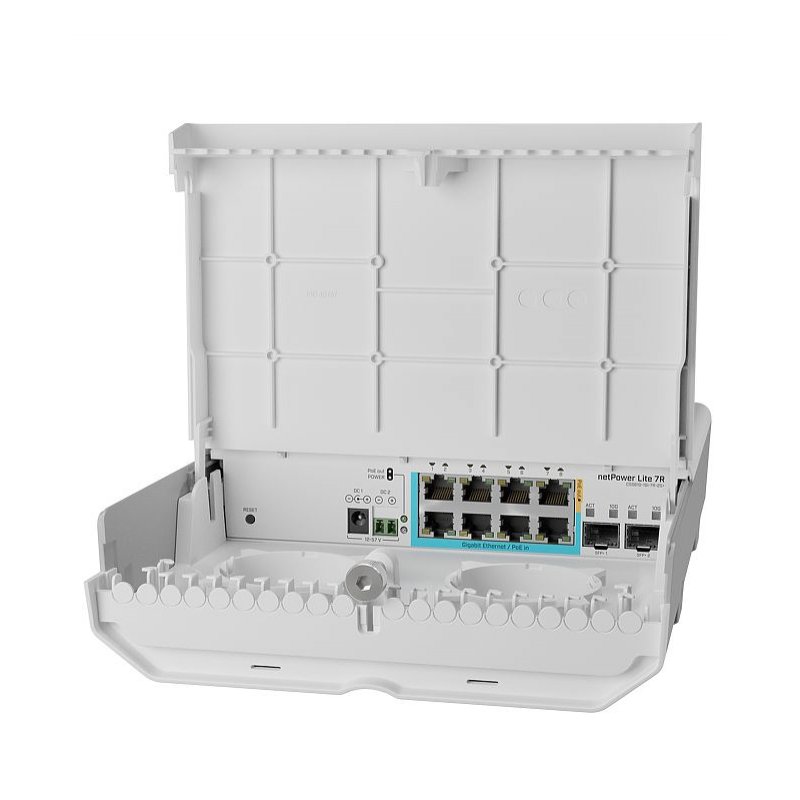 Mikrotik netPower Lite 7R Gigabit Ethernet (10/100/1000) Connexion Ethernet, supportant l'alimentation via ce port (PoE)