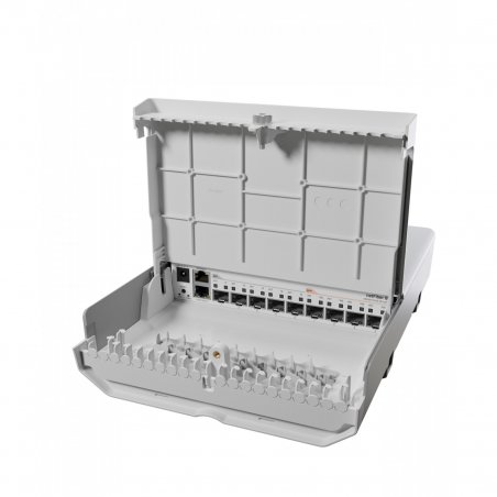 Mikrotik netFiber 9 Gigabit Ethernet (10/100/1000) Connexion Ethernet, supportant l'alimentation via ce port (PoE) Blanc