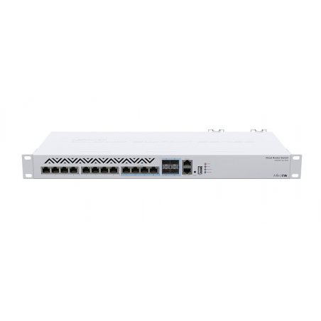 Mikrotik CRS312-4C+8XG-RM commutateur réseau Géré L3 10G Ethernet (100/1000/10000) 1U Blanc