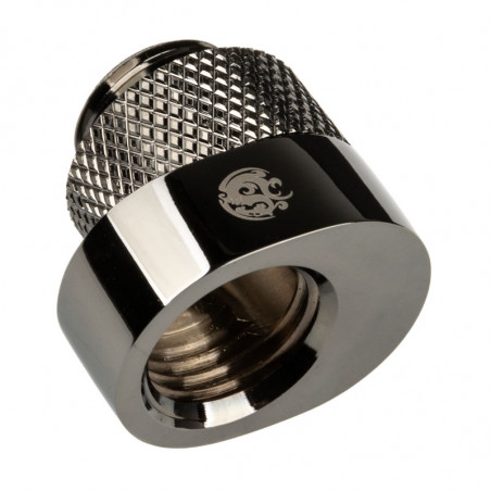 Bitspower X-Cross Adapter G1/4 Zoll AG auf G1/4 Zoll IG - 5mm Versatz, schwarz glänzend