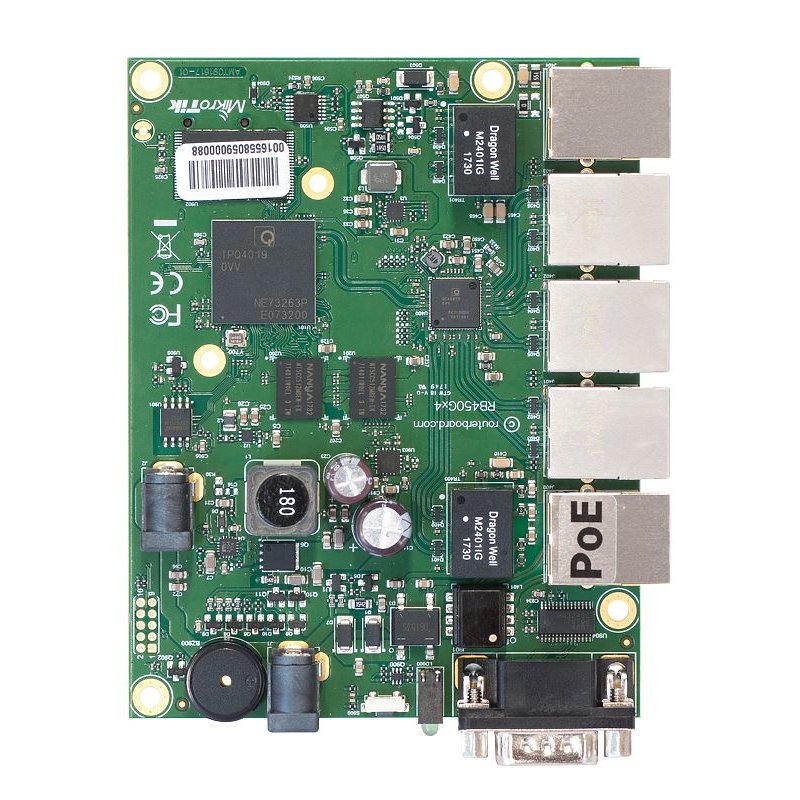 Mikrotik RB450Gx4 Routeur connecté Gigabit Ethernet Vert