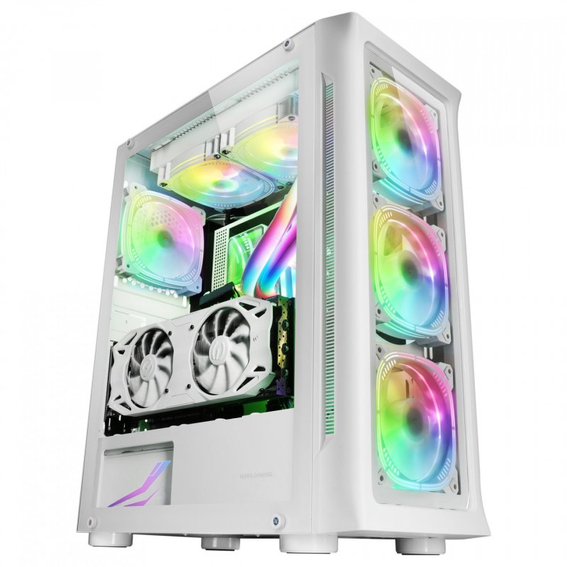 Boitier Grand Tour E-ATX Mars Gaming MC-Neo RGB avec panneau vitré (Blanc)