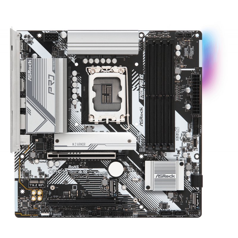 ASRock B760M Pro RS, Intel B760 Mainboard - Sockel 1700, DDR5