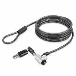 StarTech.com Laptop Cable Lock Compatible With Noble Wedge 6Ft (2m), Anti-Theft Keyed Lock, Security Cable for Dell XPS