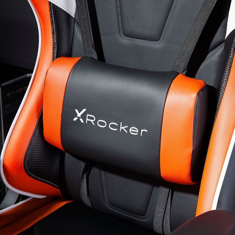 X Rocker - Chaise de jeu eSport Agility Sport avec ajustement ergonomique Orange