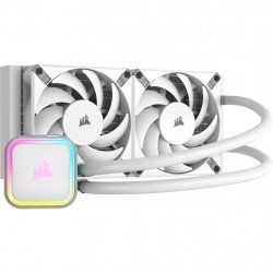 Corsair H100I Elite Processeur Kit de refroidissement du liquide 12 cm Blanc