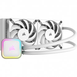 Kit Watercooling AIO Corsair iCue H100i Elite RGB - 240mm (Blanc)