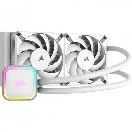 Kit Watercooling AIO Corsair iCue H100i Elite RGB - 240mm (Blanc)