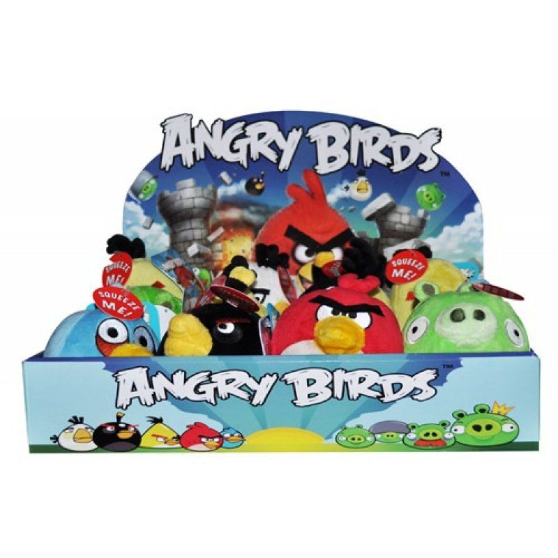 ANGRY BIRDS - Assort. Peluches animées 10 Cm ( Box of 24 )