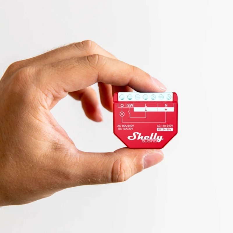 Shelly Wave 1PM commutateur électrique Commutateur intelligent Rouge