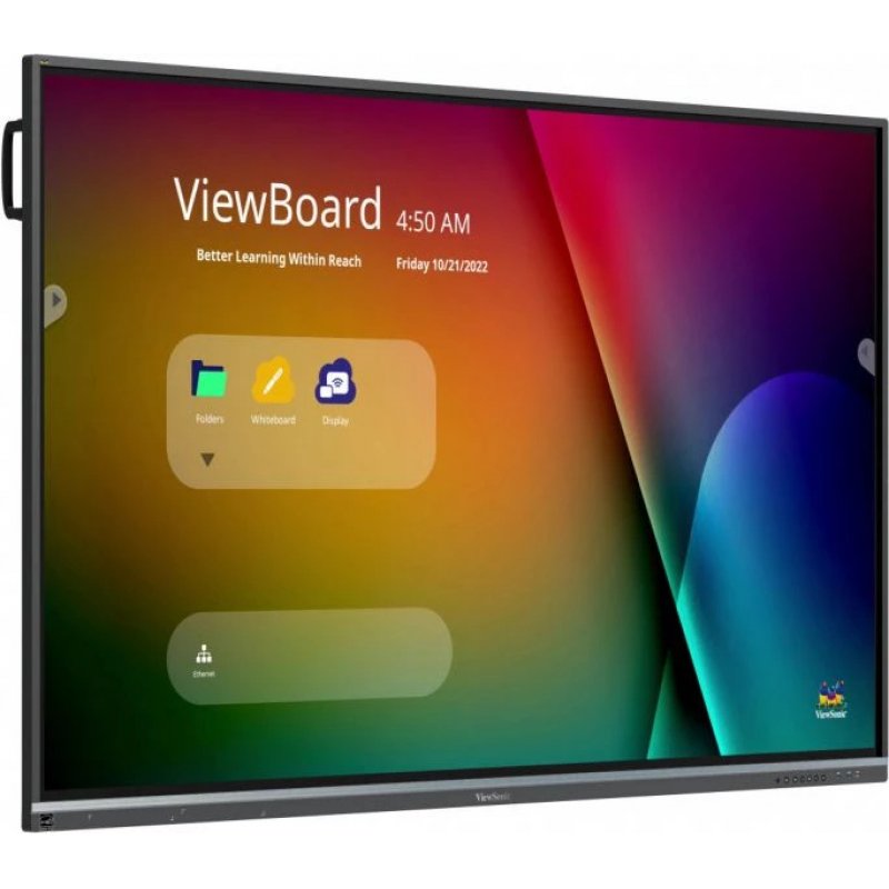 Viewsonic IFP7550-5F interactive whiteboard 190.5 cm (75") 3840 x 2160 pixels Touchscreen Black HDMI