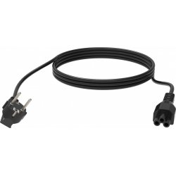 Vision TC 3MEUCVLF/BL power cable Black 3 m CEE7/7 IEC C5