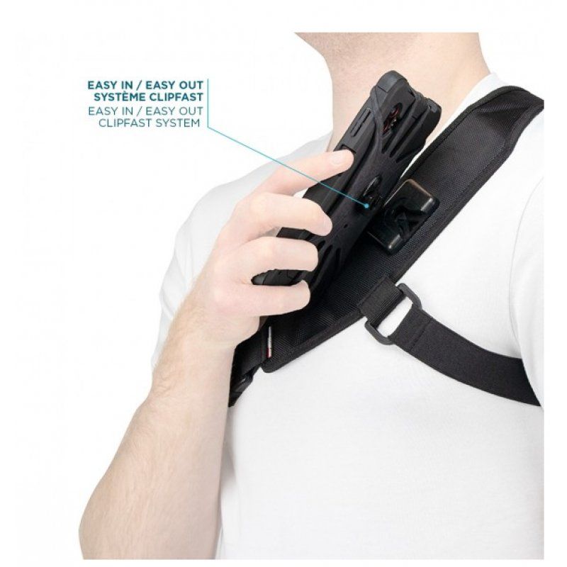 Chest Strap ClipFast+Unv Silicon Holder