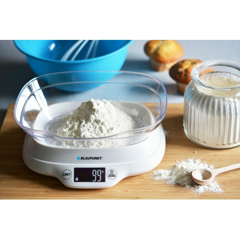 Blaupunkt FKS501 escabeaux de cuisine Blanc Rectangle Balance de ménage électronique