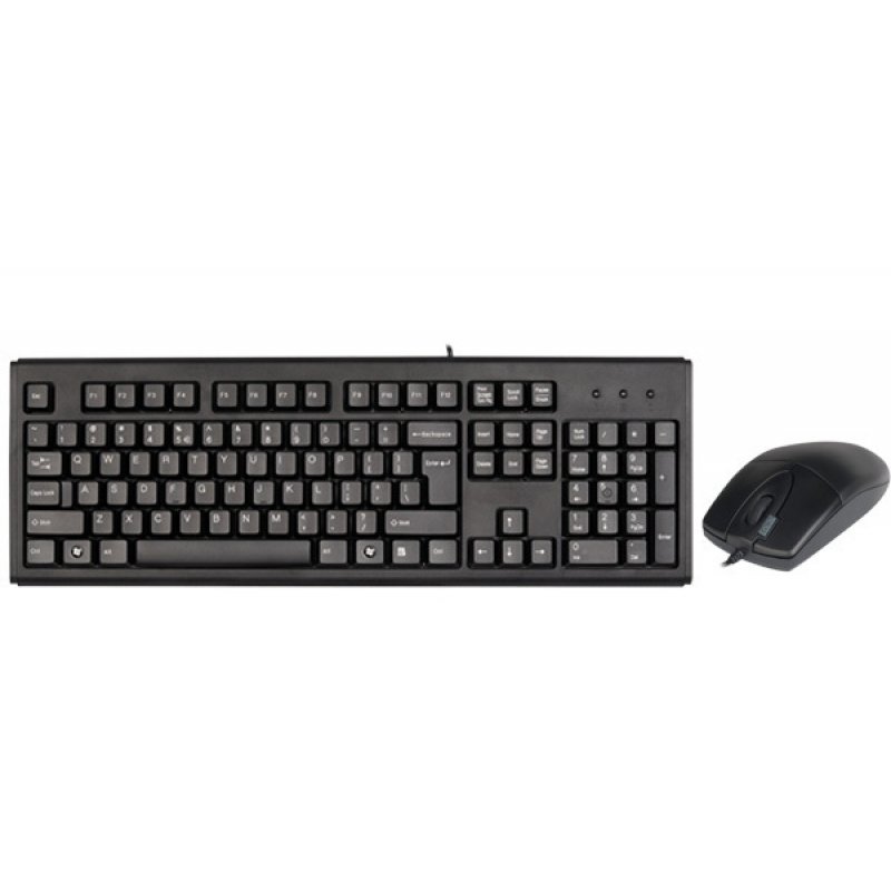 A4Tech KM-720620D keyboard Mouse included USB QWERTY English Black