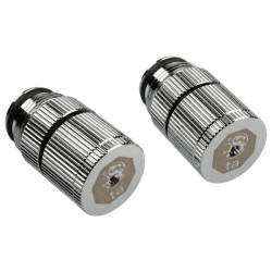 Bitspower Touchaqua Wasserauslass G1/4 Zoll AG - 2er-Pack, silber