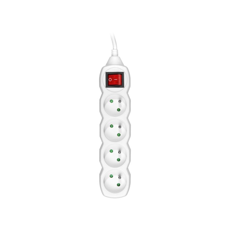 Tracer TRALIS44616 power extension 3 m 4 AC outlet(s) Indoor White