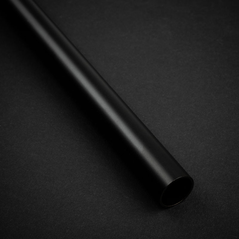 Bitspower None Chamfer Brass Hard Tubing 14mm AD, 500mm - carbon schwarz