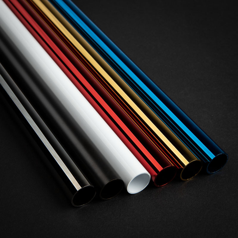 Bitspower None Chamfer Brass Hard Tubing 14mm AD, 500mm - schwarz glänzend