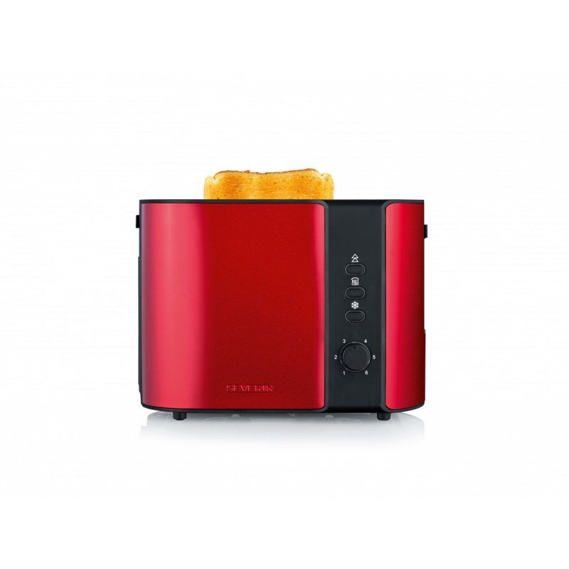 Severin AT 2217 toaster 2 slice(s) 800 W Black, Red