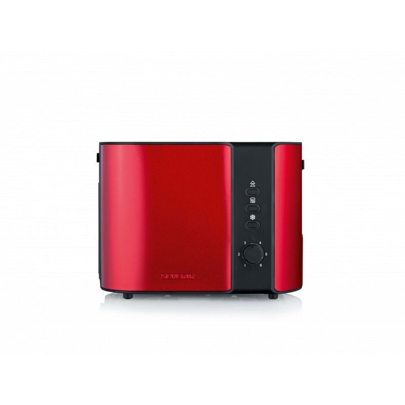 Severin AT 2217 toaster 2 slice(s) 800 W Black, Red