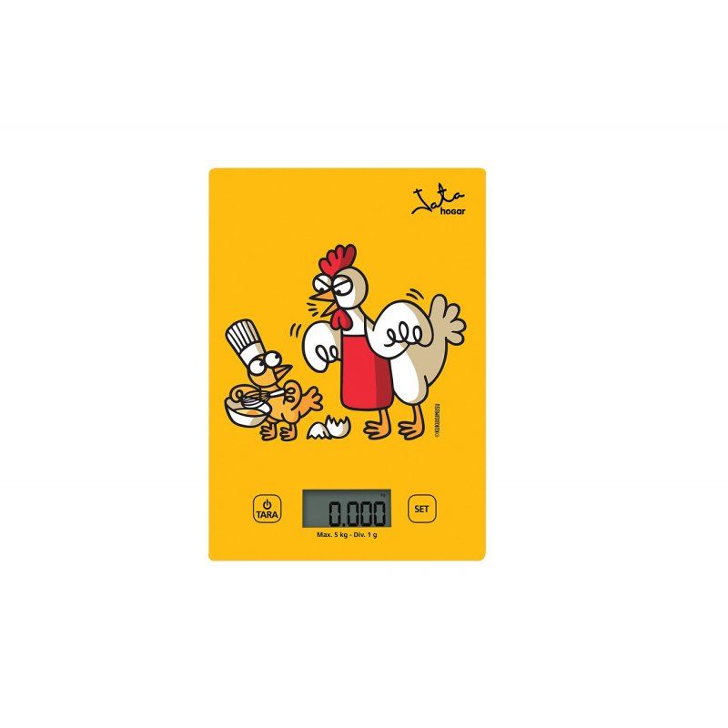 JATA Mod. 731K Yellow Rectangle Electronic kitchen scale