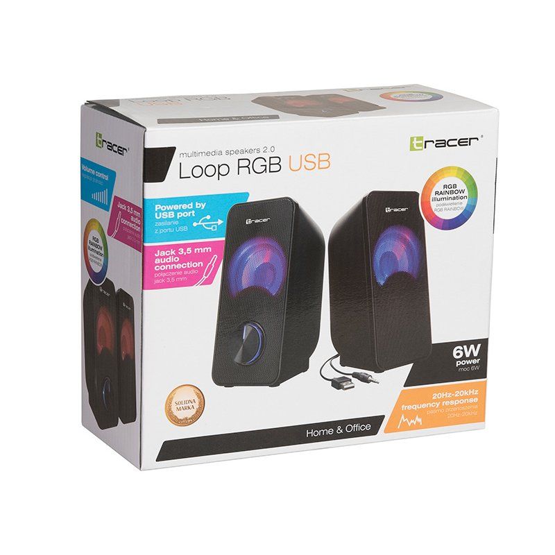 Tracer Loop loudspeaker 2-way Black Wired 6 W