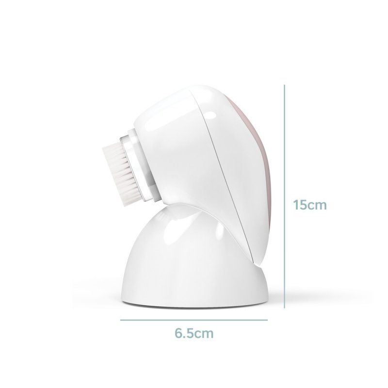 HoMedics FAC-600-EU brosse de nettoyage du visage Pulsation Or rose, Blanc Batterie