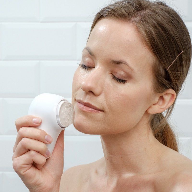 HoMedics FAC-600-EU facial cleansing brush Pulsation Rose gold, White Battery