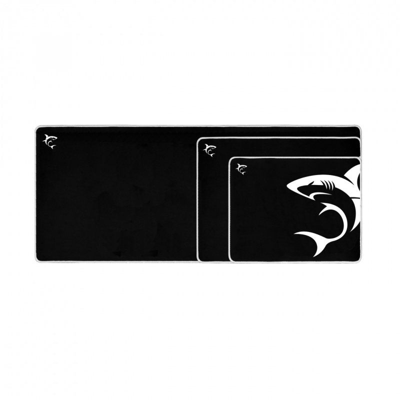 White Shark MP-1965 SHARK M Gaming mouse pad Black, White