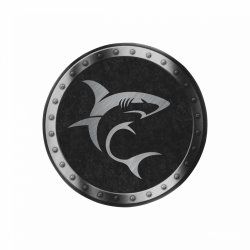 White Shark Minotaur Gaming mouse pad Black, Grey, White