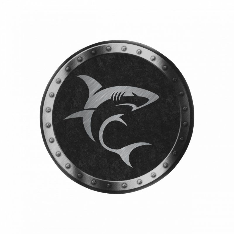 White Shark Minotaur Gaming mouse pad Black, Grey, White