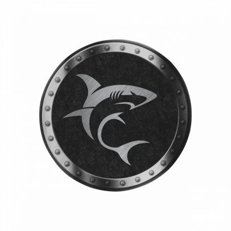 White Shark Minotaur Gaming mouse pad Black, Grey, White