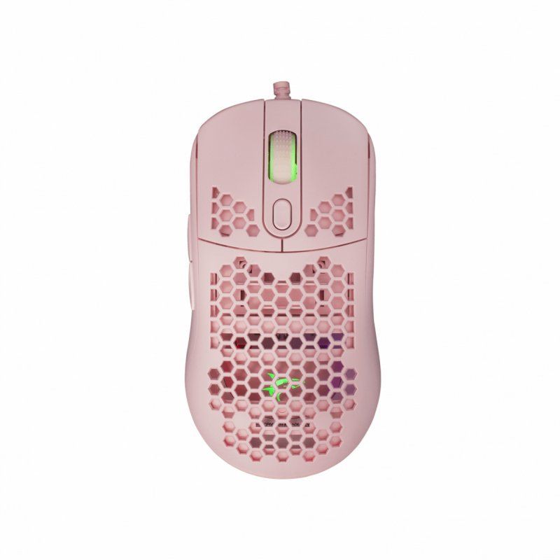 White Shark Galahad Pink mouse Ambidextrous USB Type-A Optical 7200 DPI