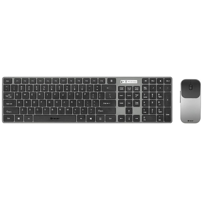 Tracer TRAKLA46773 clavier Souris incluse RF sans fil QWERTY Noir, Gris