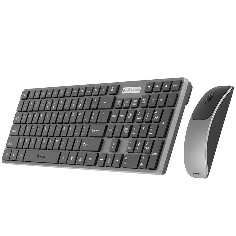 Tracer TRAKLA46773 clavier Souris incluse RF sans fil QWERTY Noir, Gris