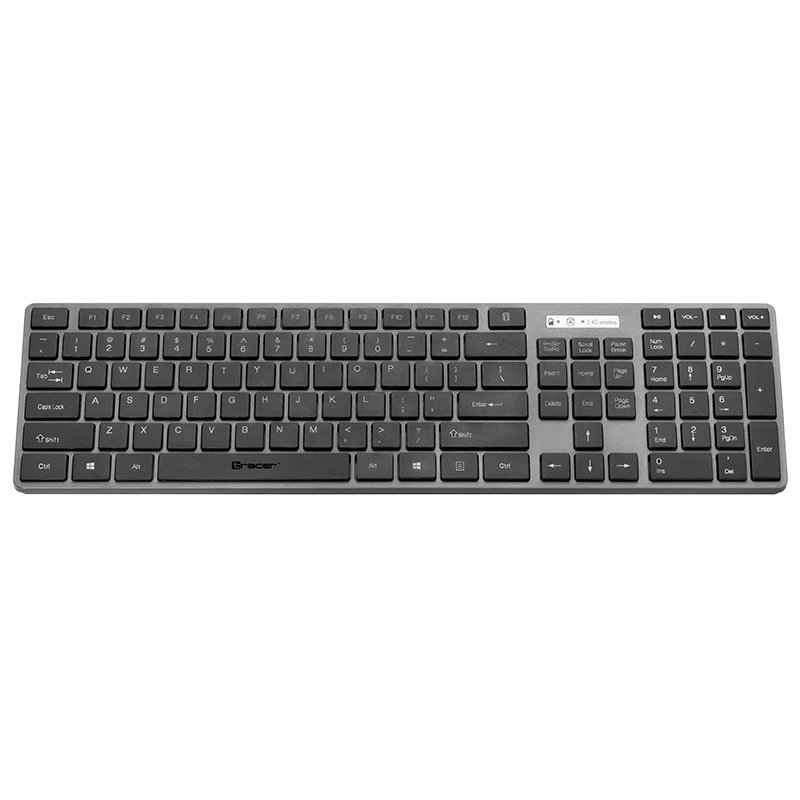 Tracer TRAKLA46773 clavier Souris incluse RF sans fil QWERTY Noir, Gris